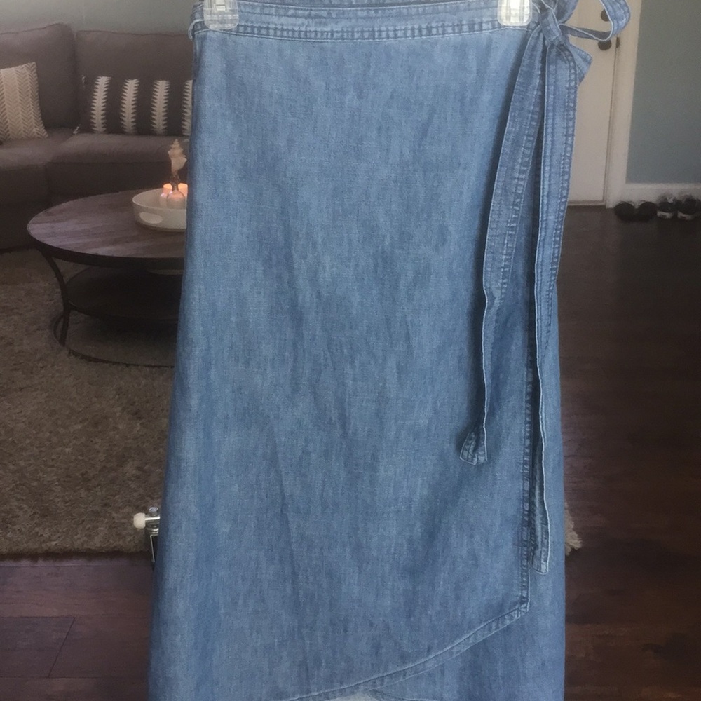GAP Denim Wrap Skirt
